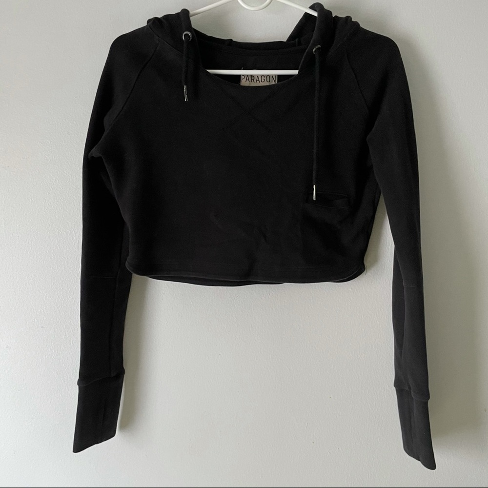 Paragon Fitwear Black Cropped Hoodie